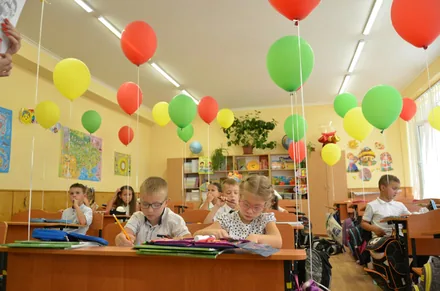 Elever i et klasserom
