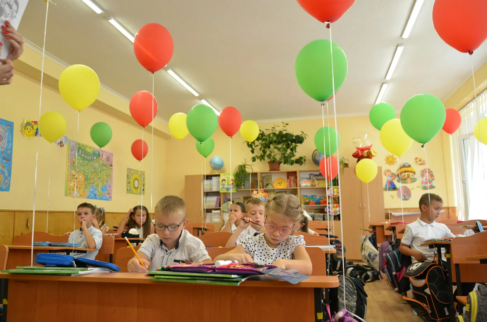 Elever i et klasserom